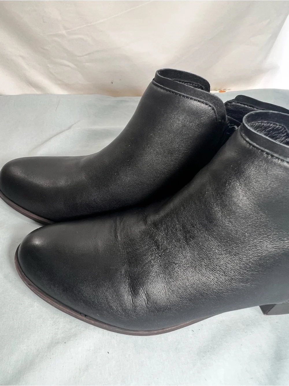 Women’s Black Leather Ankle Boots - Sleek Zip Closure